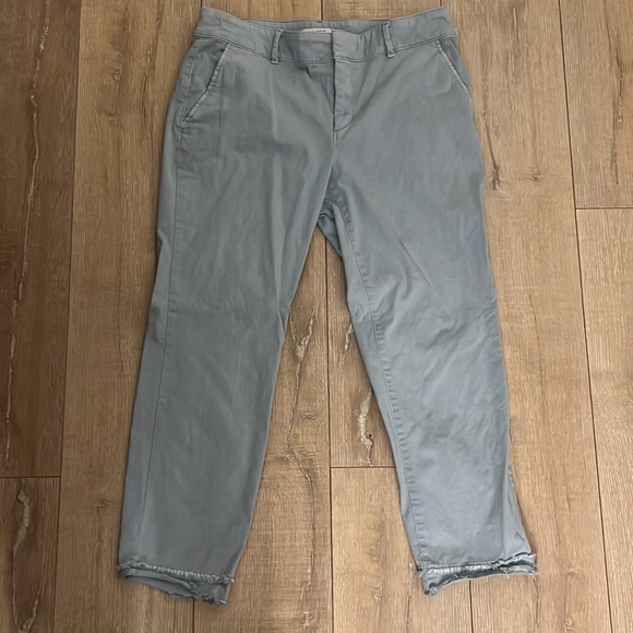 Loft Mint Double Frayed Girlfriend Pant - Picture 2 of 5